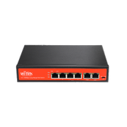 Wi-Tek PoE+ Switch -  4 kanaler 802.3at - 30W pr port (max 65W)
