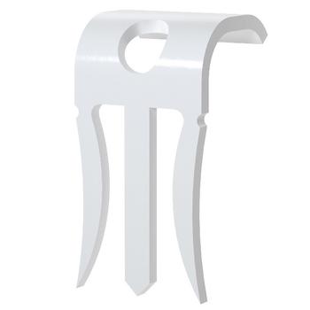Castor magasinklammer gips oval MG-O-13 Hvit (1323108)