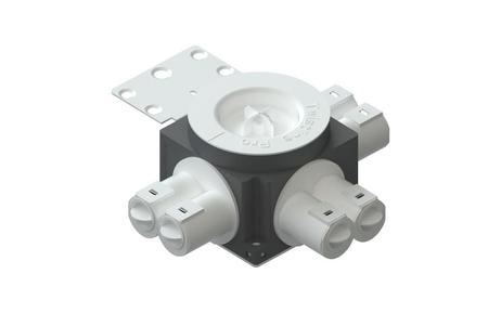 R-Line Veggboks 71mm 6 løp 16/20mm stenderfeste u/pigg