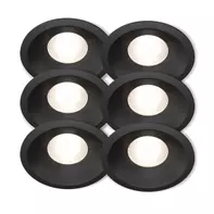 Plejd Downlight Deep Sort 8W 6-pk
