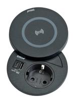 EVOline Circle80 DisQ - sort 15W magnetisk hurtiglader