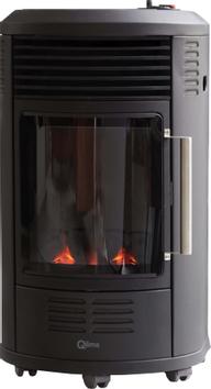 Qlima Gassovn GH8034 Red Flame
