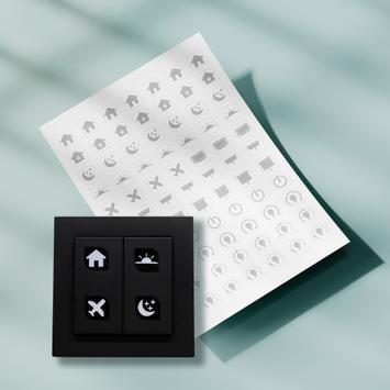 InTin Klistremerker til modusbrytere