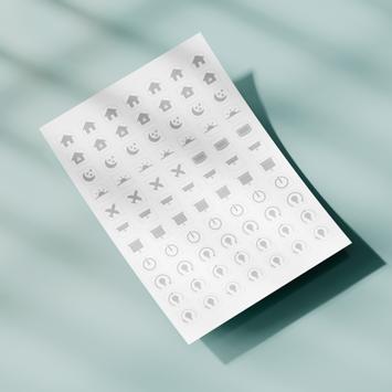 InTin Klistremerker til modusbrytere (Sticker-01)