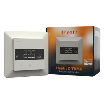 Heatit Z-TRM6 Z-Wave termostat RAL 9010 (5430567)