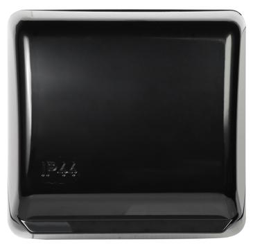 ELKO Stikkontakt enkel påvegg jord AS1054 IP44 Sort