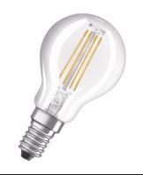 OSRAM LED-pære STAR+ 4W 2700K 470lm 3xClick-Dim E14 klar