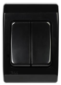 ELKO Admiral serievender bryter AS16/5 Påvegg IP44 Sort