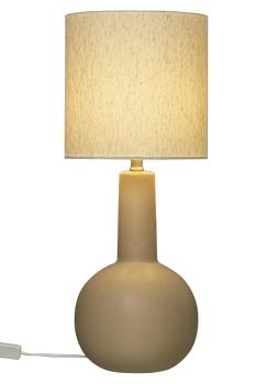 Aneta Lighting ELEANA bordlampe,  brun/ beige,  E27 skjerm inkludert (7041661278783)