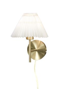 Aneta Lighting ESTER vägglampa,  matt mässing, Selges uten skjerm (7041661276994)