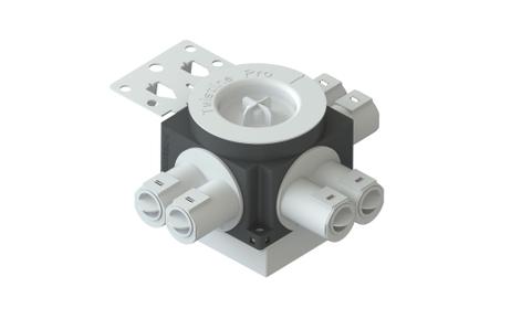 R-Line Veggboks 80-71mm 6 løp 16/20mm stenderfeste