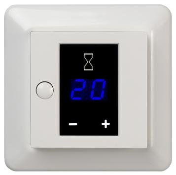 ELKO RS16 displ tidsbryter 16A Polarhvit