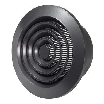 Europlast Ventilasjonsgitter i plast Rund Ø125mm Antrasitt NGA125A