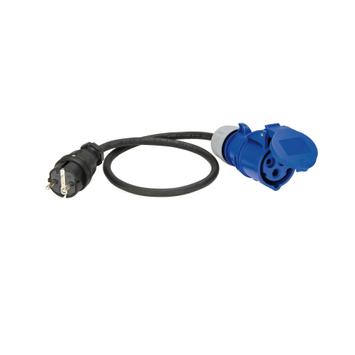 PC Electric Overgangskabel fra schuko til CEE 216-6-Hun IP44 Blå (1578391)