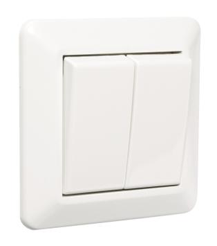 ELKO Bryter RS16/6-6 dobbel Innfelt vekselvender PH