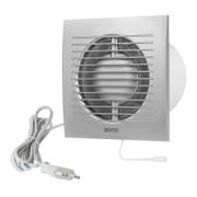 Europlast Baderomsvifte Standard E-EXTRA EE100WPS m/ støpsel og trekksnor 15W 230V Sølv