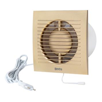 Europlast Baderomsvifte Standard E-EXTRA EE100WPG m/ støpsel og trekksnor 15W 230V Gull