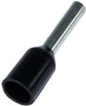   Isolert Endehylse 1,5mm2/8,2mm Svart (10stk)