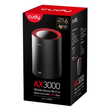 Cudy M3000 Wi-Fi Mesh Router/ nettverk - 1pk (M3000(1-Pack))