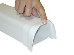 Canalplast Kanal Avslutning m/Flexi-ende 80x60mm