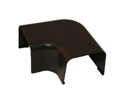 Vecamco Flatbend til kanal 80x60mm Sort