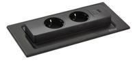 EVOline BackFlip matt sort glass - 2x stikk 1x USB-C lader (1504397)