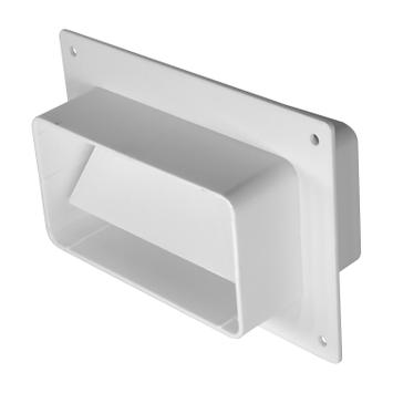 Europlast Flat ventilasjonsflens 2/110x55mm  m/ spjeld for ventilasjonskanal KFV