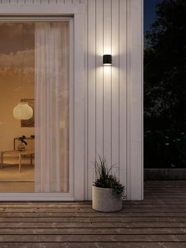 Plejd OUT-01-B Veggarmatur Sort (3202493)