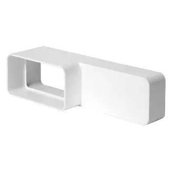 Europlast Rektangulær overgang fra kanal 220x50mm til 110x55mm KS25-15