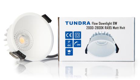 Tundra Flow Downlight 8W 2000-2800K Matt Hvit (TU1037-DTWWH)
