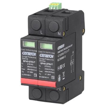 Cenika Overspenningsvern 2-pol Type 2 pluggbar 275V m/ signalkontakt (1601182)