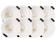 Tundra Flow Downlight 8W 2000-2800K Matt Hvit 8pk (1500032343S9849)
