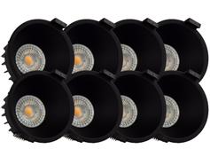 Tundra Flow Downlight 8W 2700K Matt Sort 8pk