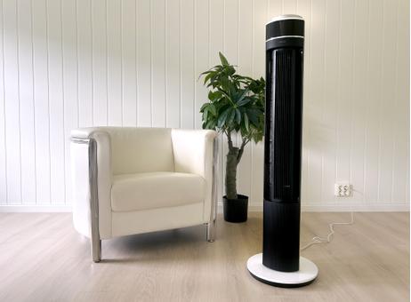 Nordic Home Tower Fan Vifte 25W Sort og hvit DEMOVARE (FT-527-DEMO)