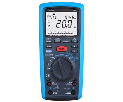 ELIT Isolasjonsmåler 25-1250V 200mA kontinuitet