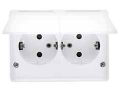 Simon Dobbel Stikkontakt utendørs IP44