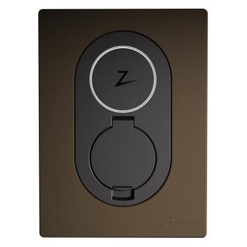 Zaptec Go Frontdeksel Tre Brun