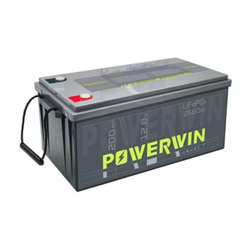 Powerwin BT200 12.8V 200Ah LiFePO4 litiumbatteri for båt, hytte, campingvogn og bobil (forbruk) (POWERWIN-BT200)