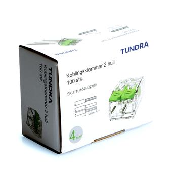 Tundra Koblingsklemmer 2 hull 100-pk (TU1044-02100)