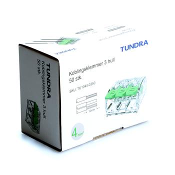 Tundra Koblingsklemmer 3 hull 50-pk (TU1044-0350)