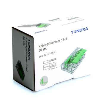 Tundra Koblingsklemmer 5 hull 30-pk (TU1044-0530)