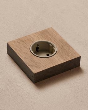 Kjaer + Loege KLOSS 2-pk Stikk Kvadrat Natur Eik (KL15-032)
