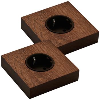Kjaer + Loege KLOSS 2-pk Stikk Kvadrat Varm Eik (KL15-033)
