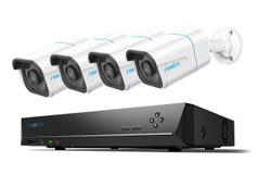 Reolink 4K kameraovervåkningspakke - NVR - 4 AI-kameraer 8MP, PoE, inkl. 4 stk. 4K AI-kameraer, 2TB harddisk og kabler