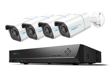 Reolink 4K kameraovervåkningspakke - NVR - 4 AI-kameraer 8MP, PoE, inkl. 4 stk. 4K AI-kameraer, 2TB harddisk og kabler