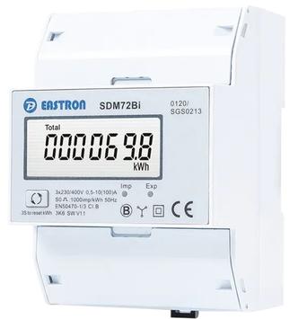 Eastron Måler SDM72Bi 3P/3+N Direkte IT/TT/TN MID 100A (8200208)
