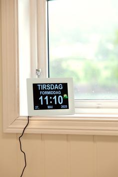 Ontario lettleselig kalenderklokke for eldre med Alzheimers,  demens -  (ONT-DC010-W)