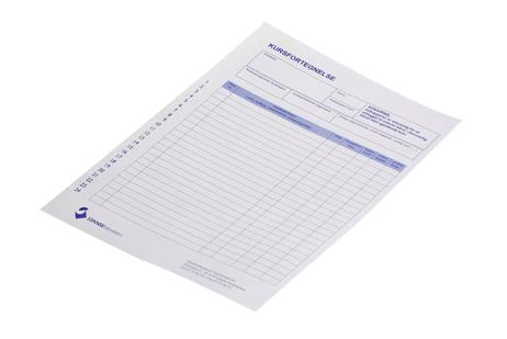 Stansefabrikken Selvklebende kursfortegnelse (1- 24)