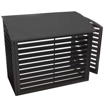 Grøntklima Varmepumpehus i lakkert metall Sort/RAL9000