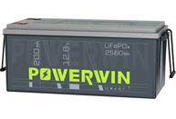 Powerwin BT200 12.8V 200Ah LiFePO4 litiumbatteri for båt, hytte, campingvogn og bobil (forbruk) (POWERWIN-BT200)